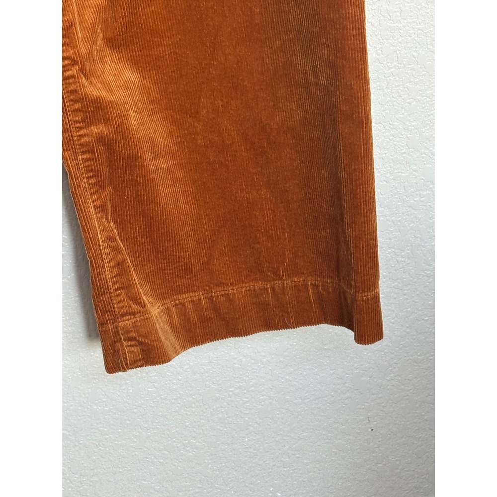 Maeve by Anthropologie The Colette Corduroy Wide Leg Pants 31 Rust Orange - Picture 8 of 13